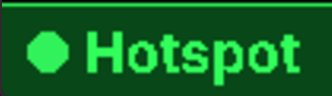 Green status bar labelled Hotspot