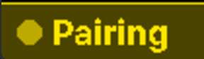 Grey status bar with a white dot, labelled Hotspot