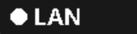White dot, labeled LAN